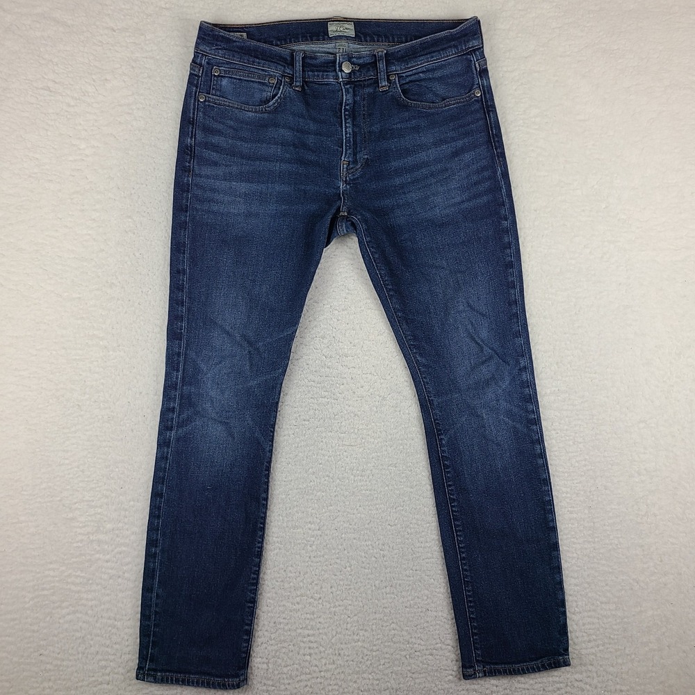 J Crew Jeans Mens 34x30 Blue 250 Kurabo Premium Japense Fabric Dark Wash Denim